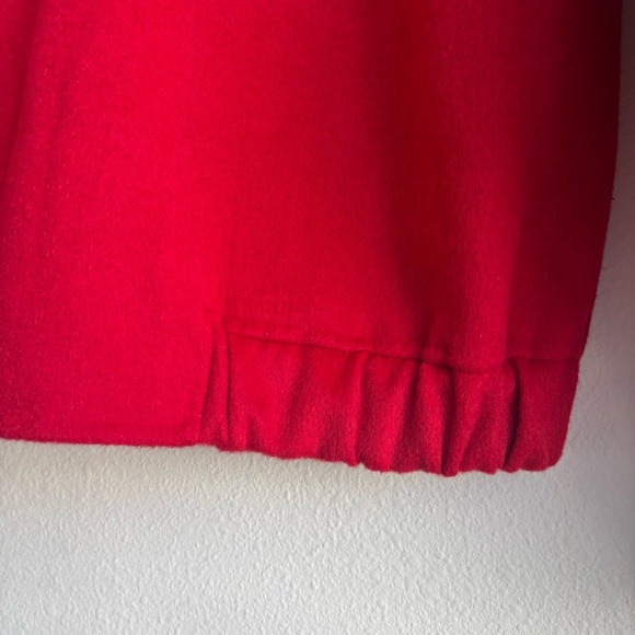 NWT Madewell Double-Faced Rounded-Sleeve Wool Blend Red Cherry Coat Jacket Med - Picture 14 of 16